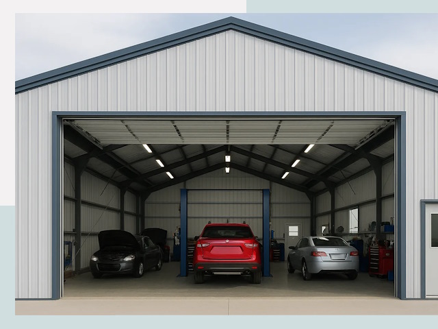 Ангары из сэндвич панелей от 615 руб. в Лысьва