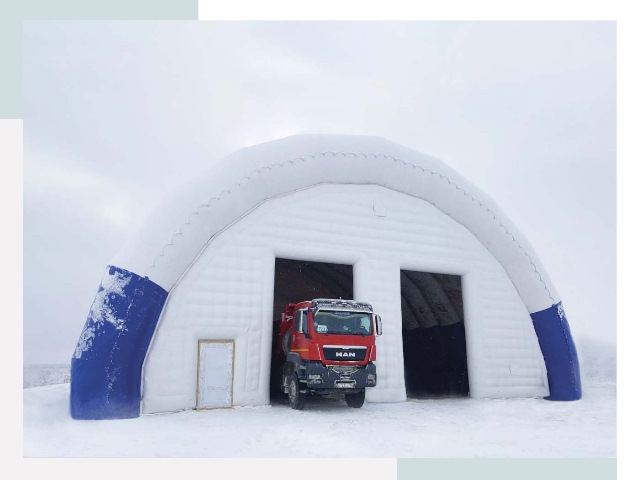 Мобильные ангары в Лысьве