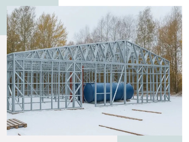 Металлические ангары в Лысьве