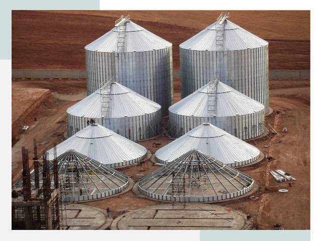 Строительство зерновых силосов в Лысьве