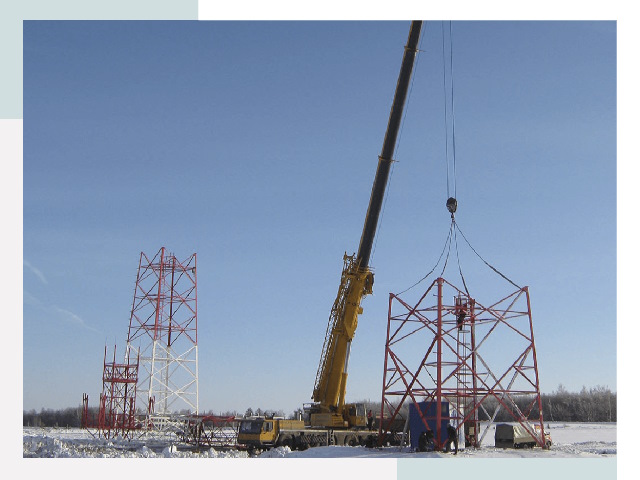 Монтаж вышек связи в Лысьве