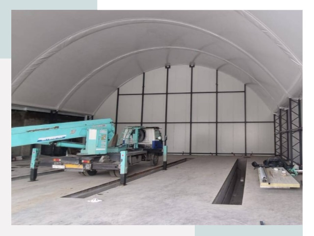 Внутреннее оснащение ангаров в Лысьве