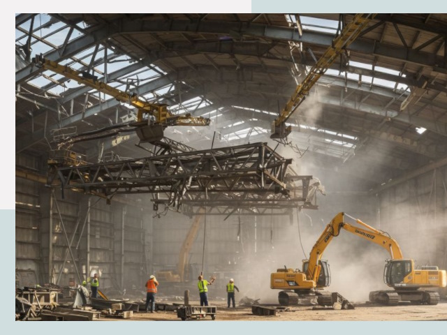 Демонтаж ангаров в Лысьве от 615 руб. за м²